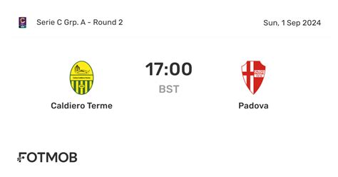 Padova live scores, results, fixtures, Caldiero Terme v Padova .